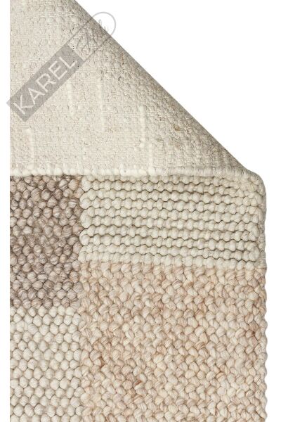 JADE CORBIN NATURAL  Naturel Kazak Örgü Desenli El Dokuma Örgü Halı
