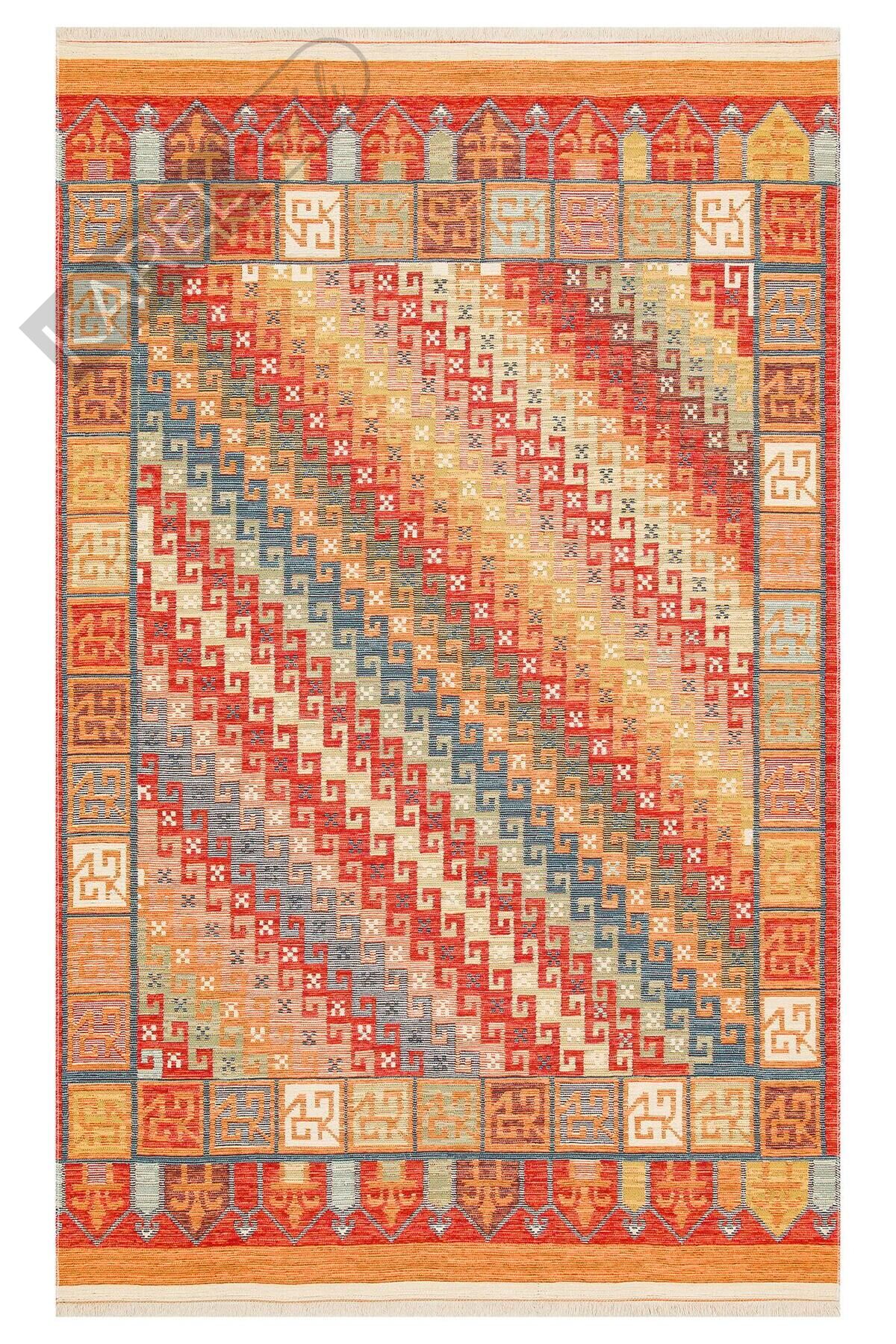 NOMAD NMD 11 TERRA Yıkanabilir, Çift Taraflı Kullanıma Uygun Yumuşak Tuşeli Otantik Kilim
