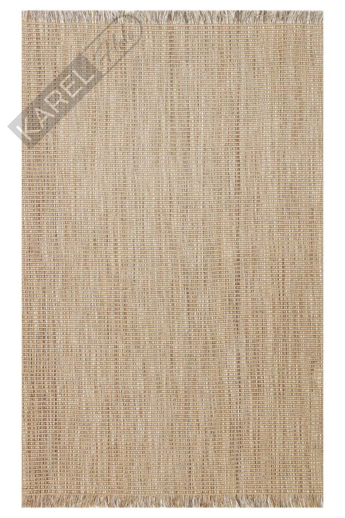 DOHA DH 01 BEIGE Jüt ve Polyester ile Üretilen Çift Taraflı Modern Kilim