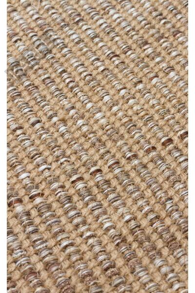 DOHA DH 01 BEIGE Jüt ve Polyester ile Üretilen Çift Taraflı Modern Kilim