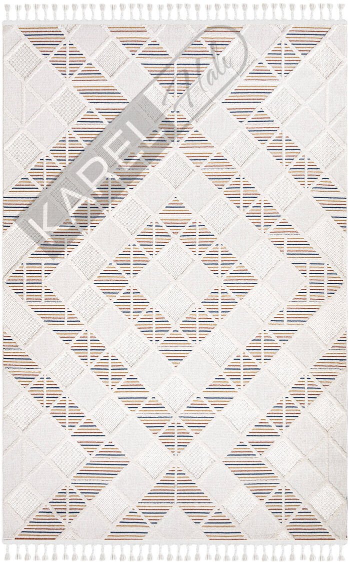 İpek Mekik Hali Lupin Koleksiyonu 18506 İskandinav Polyester Halı