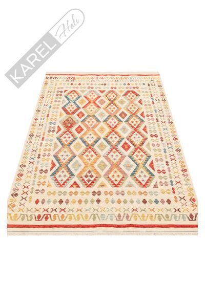 NOMAD NMD 08 LIGHT MULTY Yıkanabilir, Çift Taraflı Kullanıma Uygun Yumuşak Tuşeli Otantik Kilim