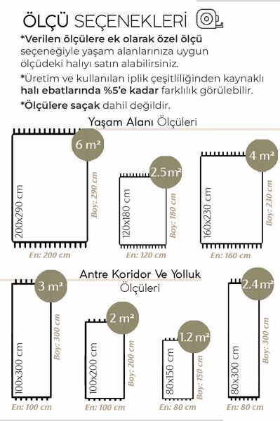 Seyran Halı Loopy Koleksiyonu 623 Bej Jüt Bukle Halı