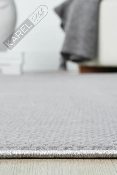 Seyran Halı Mono 889 Gri Koleksiyonu Bohem Akrilik Saçaklı Hali
