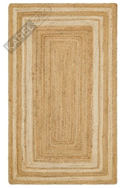 ECHO ECH 10 NATURAL WHITE XW El Dokuma Naturel Jüt Hasır Halı
