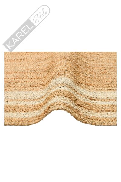ECHO ECH 10 NATURAL WHITE XW El Dokuma Naturel Jüt Hasır Halı