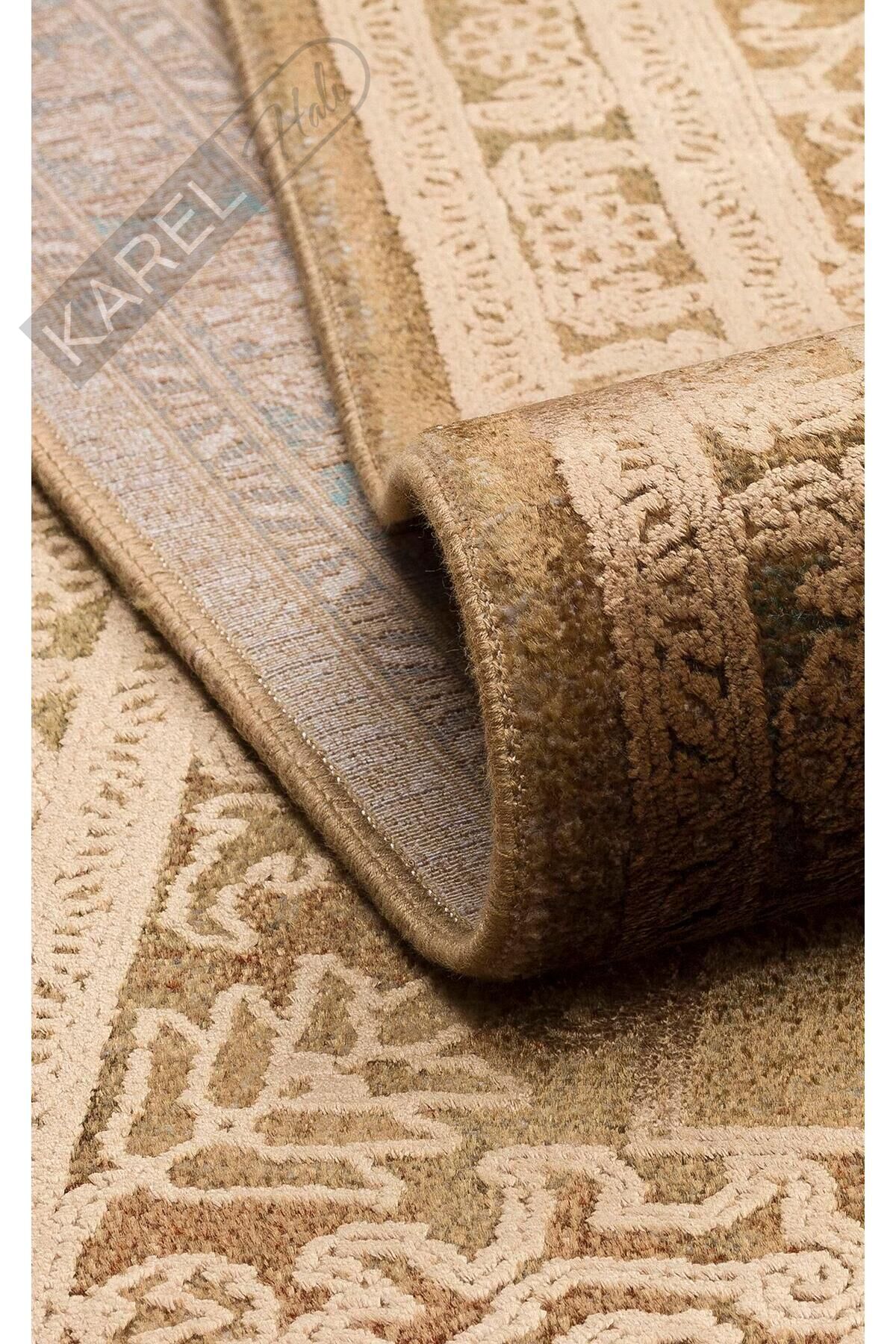 BABIL BBL 02 BRONZE  Yumuşak Dokulu Vintage Esintilere Sahip Over-dyed Sık Dokuma Salon Halısı