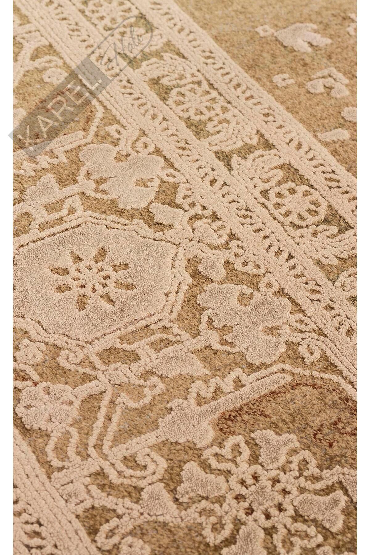 BABIL BBL 02 BRONZE  Yumuşak Dokulu Vintage Esintilere Sahip Over-dyed Sık Dokuma Salon Halısı