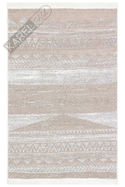ARYA AR 06 NATURAL Yıkanabilir Çift Taraflı Modern Desenli Dokuma Kilim