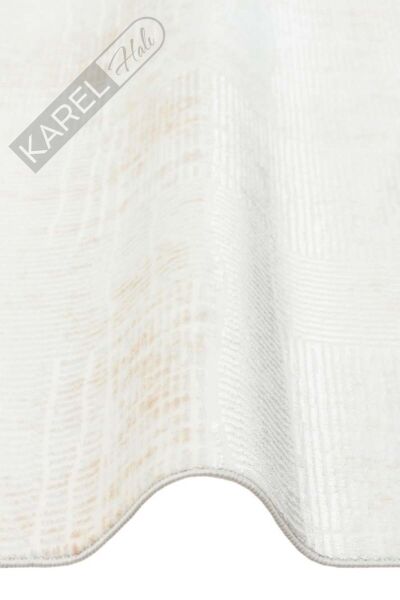SATEEN ST 23 CREAM XW Hav Toz Vermez Yıkanabilir Kaymaz İnce Dokuma Modern Halı