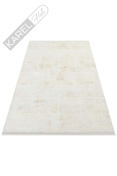 SATEEN ST 23 CREAM XW Hav Toz Vermez Yıkanabilir Kaymaz İnce Dokuma Modern Halı