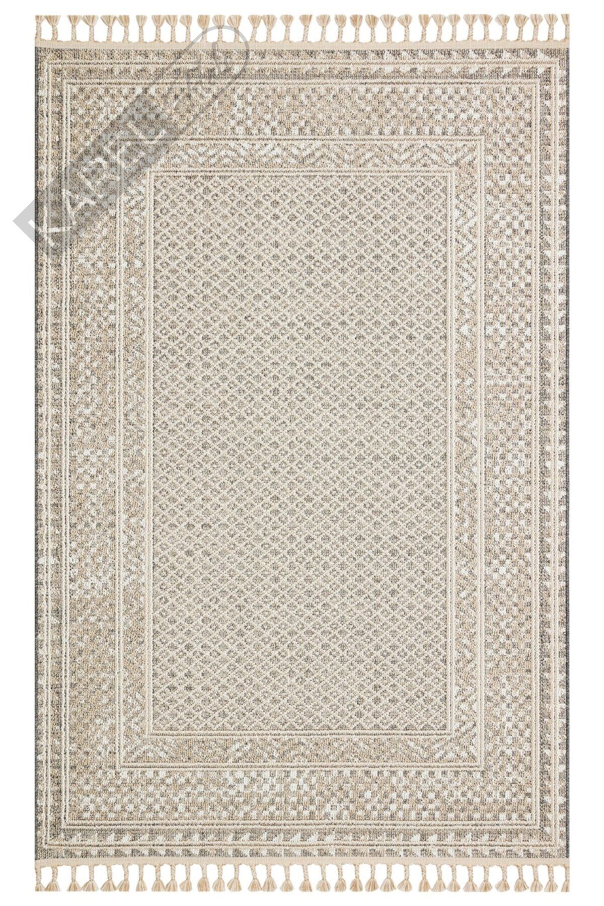 SOHO SH 15 GREY BEIGE  Hav Toz Vermez Hasır Dokuma Modern Makine Halısı