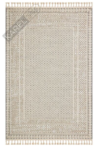 SOHO SH 15 GREY BEIGE  Hav Toz Vermez Hasır Dokuma Modern Makine Halısı
