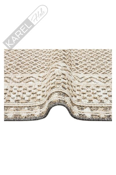 SOHO SH 15 GREY BEIGE  Hav Toz Vermez Hasır Dokuma Modern Makine Halısı