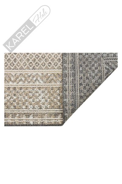 SOHO SH 15 GREY BEIGE  Hav Toz Vermez Hasır Dokuma Modern Makine Halısı
