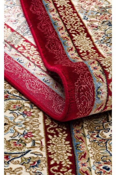 ISFAHAN ISF 05 RED Klasik Desenli Yüksek Kalite Sık Dokuma Makine Halısı