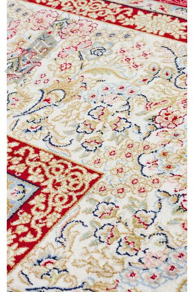 ISFAHAN ISF 05 RED Klasik Desenli Yüksek Kalite Sık Dokuma Makine Halısı