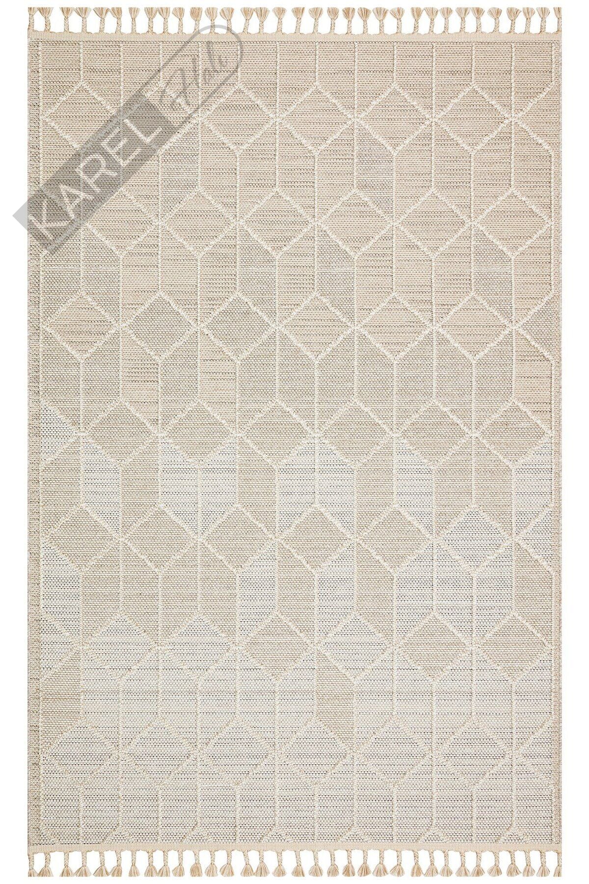 SOHO SH 03 BEIGE Hav Toz Vermez Hasır Dokuma Modern Makine Halısı