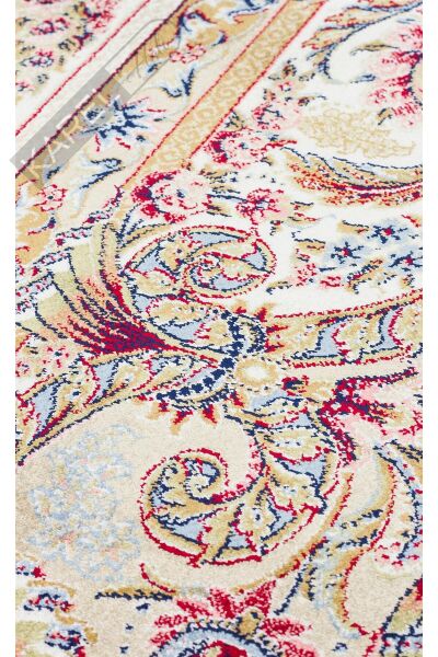 ISFAHAN ISF 01 CREAM Klasik Desenli Yüksek Kalite Sık Dokuma Makine Halısı