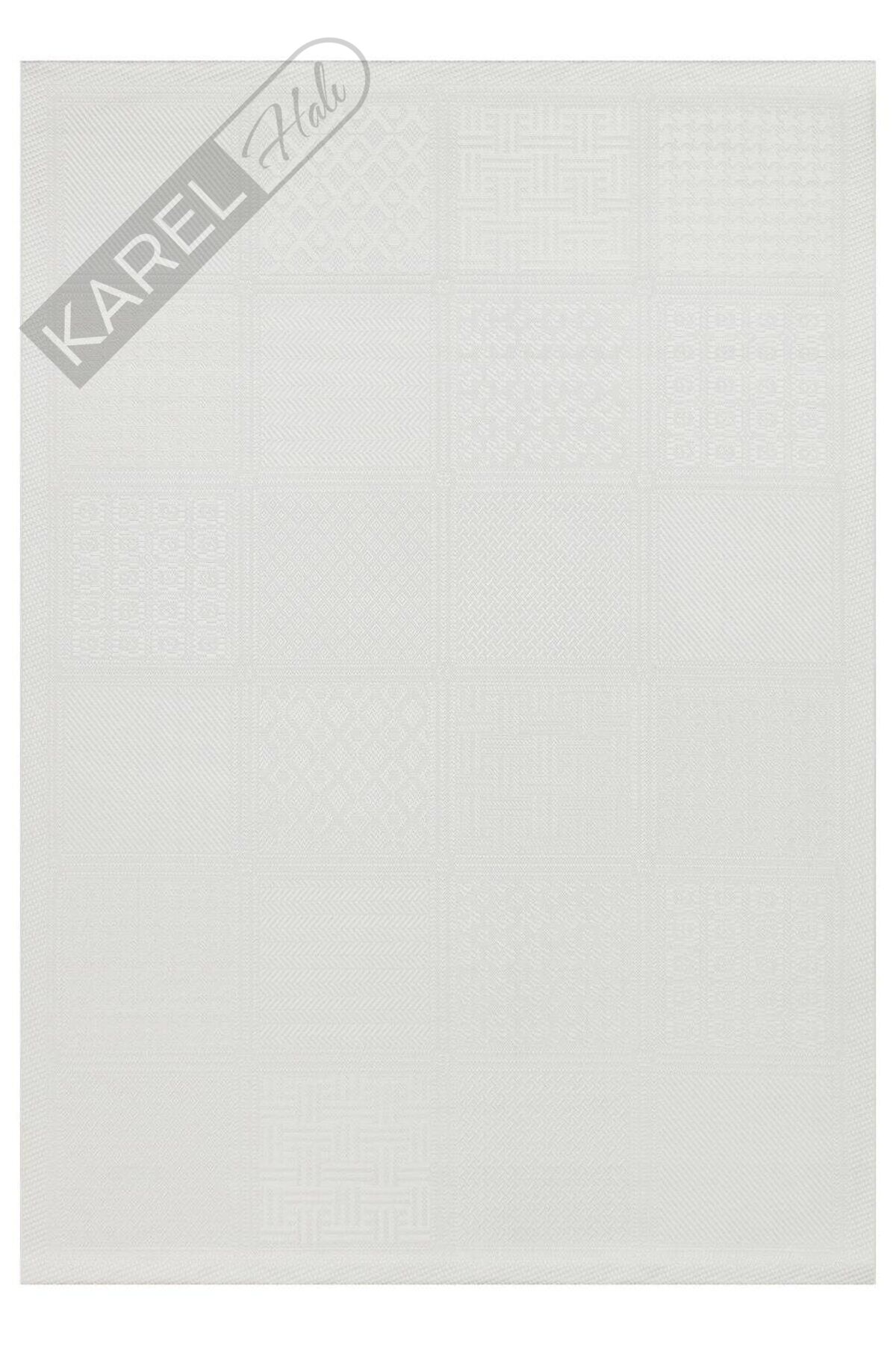 MONO LUX MNO LUX 02 GREY Kaymaz Tabanlı Modern Desenlere Sahip İnce Halı