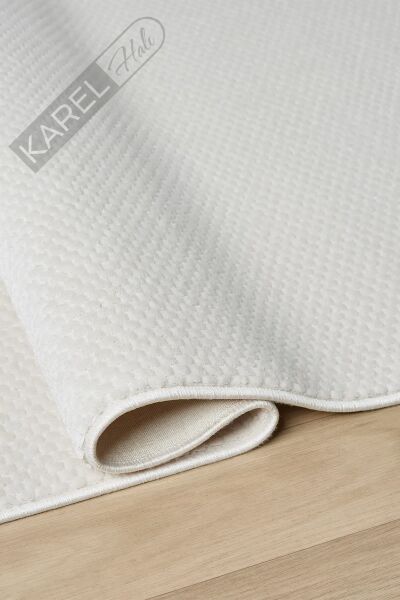 Seyran Halı Mono 889 Krem Koleksiyonu Bohem Akrilik Saçaklı Hali