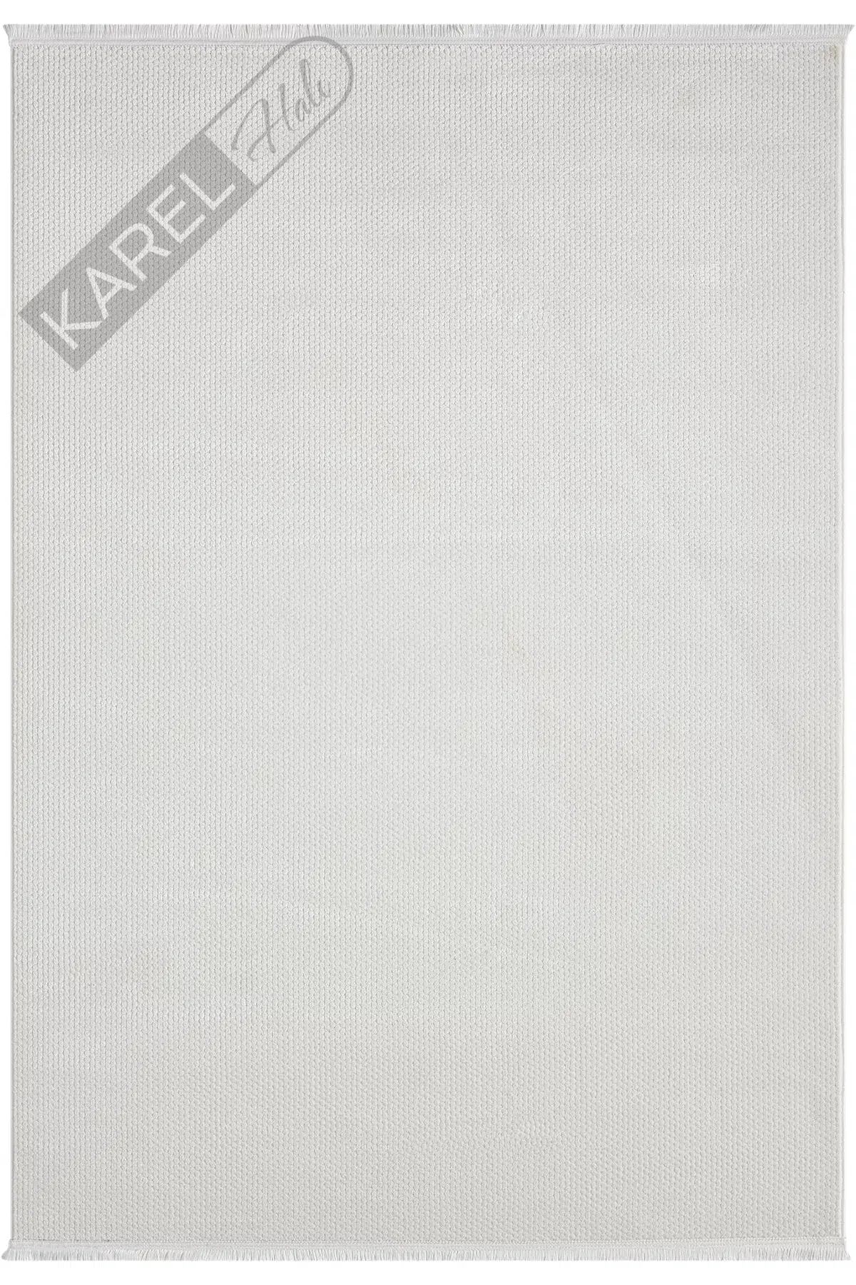 Seyran Halı Mono 889 Krem Koleksiyonu Bohem Akrilik Saçaklı Hali