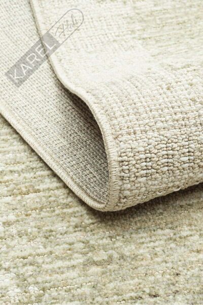 SAHARA SHA 04 CREAM GREEN Hav Toz Vermez Yumuşak Tuşeli Modern Makine Halısı