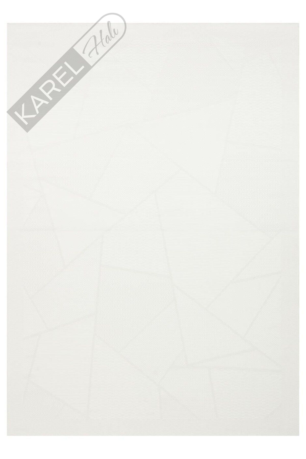 MONO LUX MNO LUX 01 WHITE Kaymaz Tabanlı Modern Desenlere Sahip İnce Halı