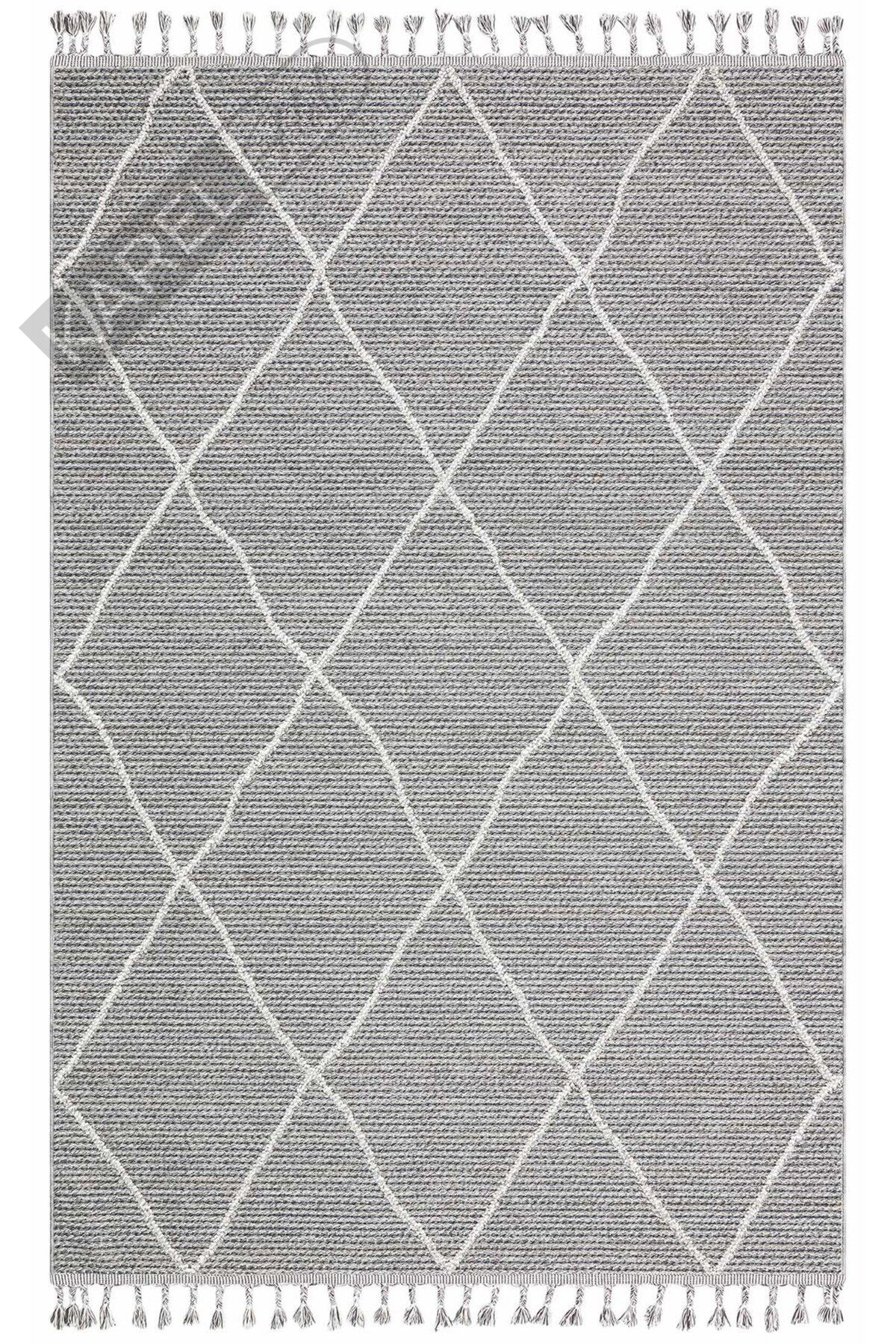 SOHO SH 02 GREY Hav Toz Vermez Hasır Dokuma Modern Makine Halısı