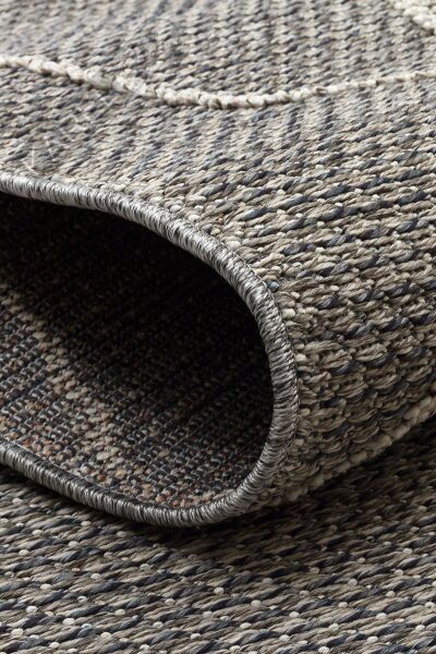 SOHO SH 02 GREY Hav Toz Vermez Hasır Dokuma Modern Makine Halısı