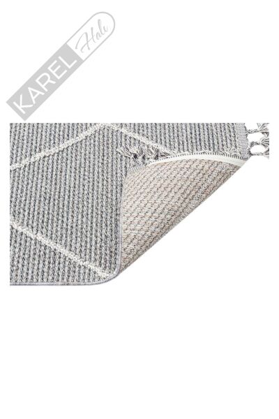 SOHO SH 02 GREY Hav Toz Vermez Hasır Dokuma Modern Makine Halısı