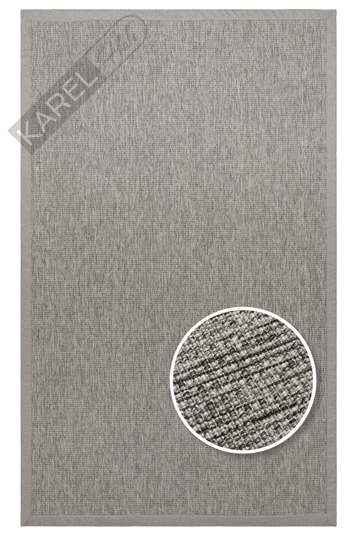 Sisal Halı Vnt 2705 Grey Brd Grey Iç Ve Dış Mekan Kullanımına Uygun Sisal