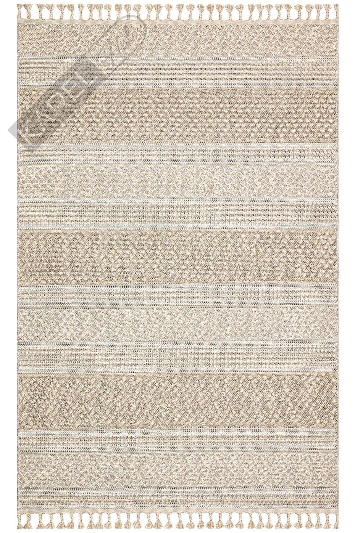 SOHO SH 05 BEIGE Hav Toz Vermez Hasır Dokuma Modern Makine Halısı