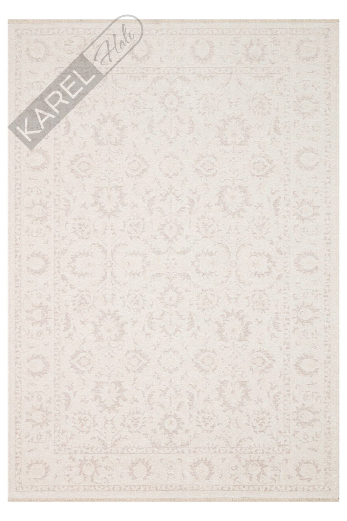LIZA KILIM XW LIZ 03 WHITE XW Hav Toz Vermez Kaymaz Tabanlı Yıkanabilir Düz Renk Kilim