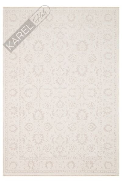 LIZA KILIM XW LIZ 03 WHITE XW Hav Toz Vermez Kaymaz Tabanlı Yıkanabilir Düz Renk Kilim