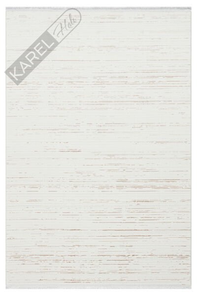 NORA NOR 03 BEIGE Hav Toz Vermez Yıkanabilir Kaymaz İnce Dokuma Modern Halı