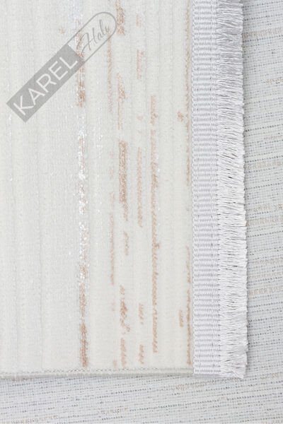 NORA NOR 03 BEIGE Hav Toz Vermez Yıkanabilir Kaymaz İnce Dokuma Modern Halı
