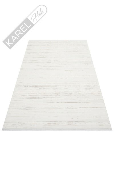 NORA NOR 03 BEIGE Hav Toz Vermez Yıkanabilir Kaymaz İnce Dokuma Modern Halı