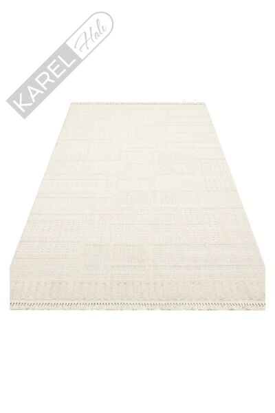 JOY JOY 03 WHITE  Hav Toz Vermeyen Yumuşak dokulu Modern Makine Halısı
