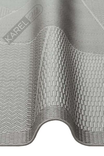 MONO LUX MNO LUX 01 ANTRASIT Kaymaz Tabanlı Modern Desenlere Sahip İnce Halı