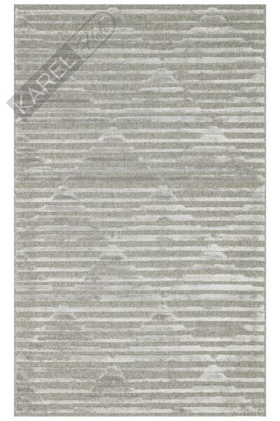 ZENITH ZNT 02 GREY  Yüksek Alçak Dokulu Naturel Yün ve Viskon Modern Dokuma Halı