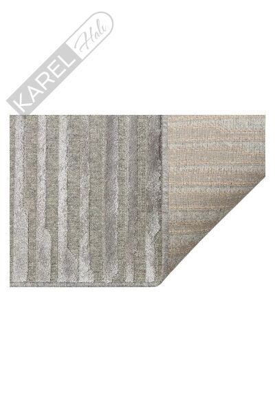 ZENITH ZNT 02 GREY  Yüksek Alçak Dokulu Naturel Yün ve Viskon Modern Dokuma Halı