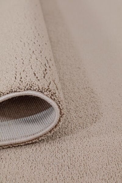 İpek Halı 3400A Polyester Düz Renk Pelus Halı