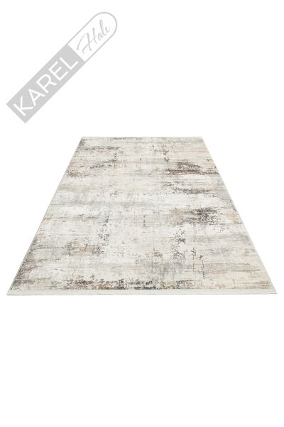 Lagos Lgs 01 Cream Sılver Hav Toz Vermez Antibakteriyel Modern Makine Halısı
