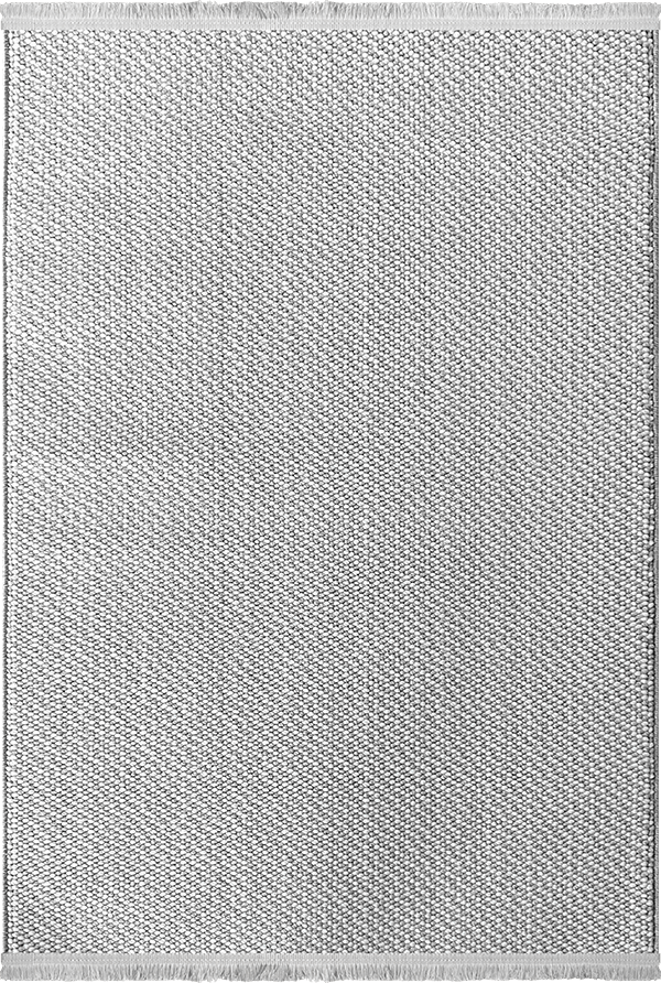 Woolen Halı Tual Koleksiyonu 8402 Gri Mikrofiber Polyester İskandinav Desen Bukle Halı