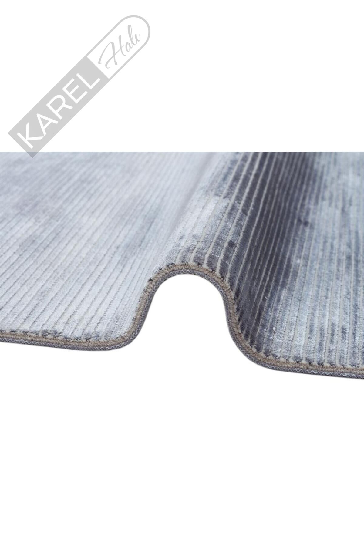 Parlak Yüksek Alçak Dokulu Modern Makine Halısı