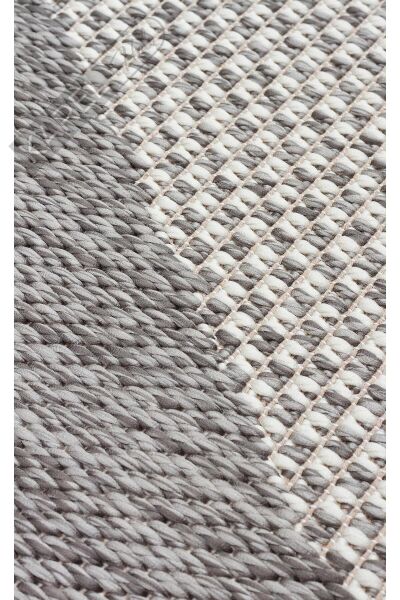 MONO MNO 03 GREY Hav Toz Vermez Kaymaz Tabanlı İnce Halı