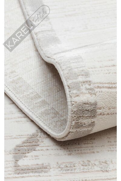 PADONA PDN 02 CREAM GREY  Extra Yumuşak Dokulu Sık Dokuma Modern Desenlere Sahip Şık Salon Halısı