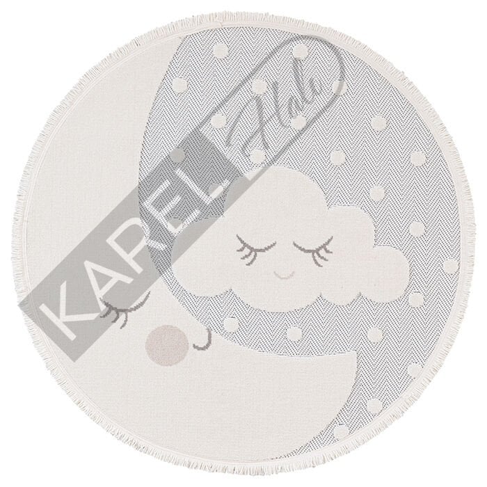 İpek Mekik Halı Risby Kids Yuvarlak 1816A Antialerjik Tozumaz Cocuk Halısı