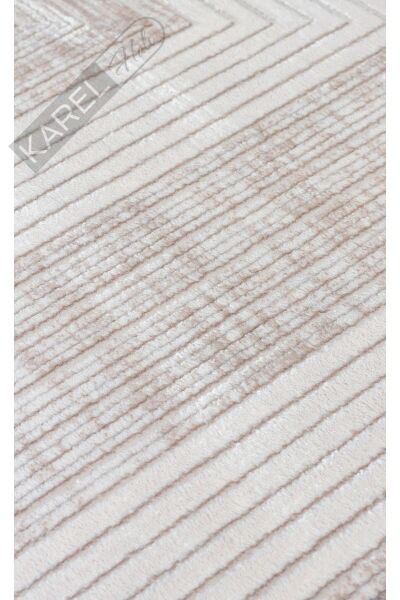 MAHAL MHL 13 CREAM BLUE Klasik Desenli Yüksek Kalite Sık Dokuma Salon Halısı
